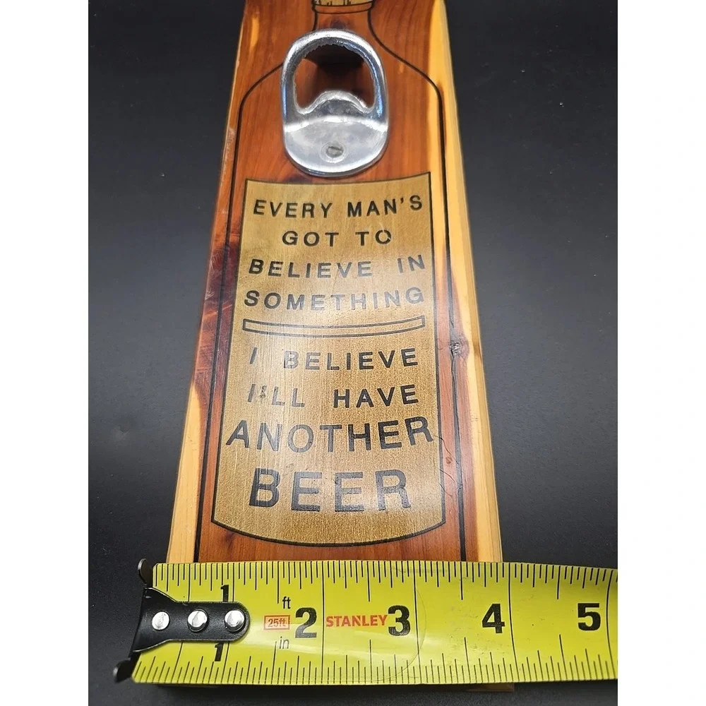 Vintage Old Wall Bottle Opener CRYSTAL CAVE KUTZTOWN, PA Have Another Beer Wood‎